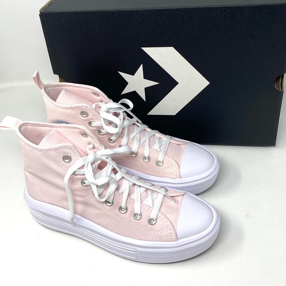Converse Chuck Taylor Move Platform Canvas Pink Shoes Kid Women Sneakers A03629C - Picture 7 of 11
